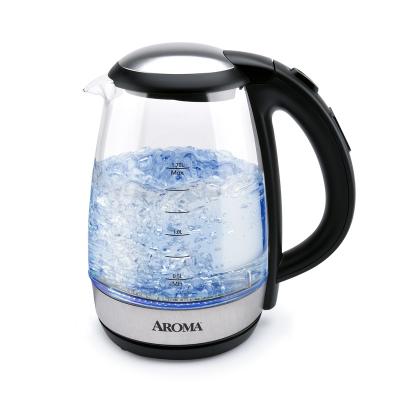 China 1L 360 Degree Rotating Low AROMA/7-Cup Digital Glass Electric Kettle with Cordless Pouring, Adjustable Temperature Settings, Auto Shut-Off for sale