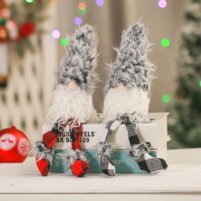 China Cute Christmas Table Decoration Home Ornaments Plush Christmas Faceless Dolls Long Leg Dwarf Doll Ornaments Christmas Gift Ideas for sale