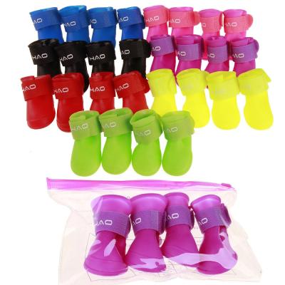 China High Quality Sustainable Pet Supplies Waterproof Dog Shoe and Boot Dog Anti-Skid Rain Outdoor Shoes for sale