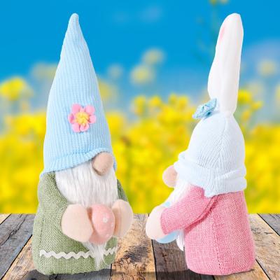 China Gnome Toy Bunny Toy Rabbit Bunny Doll Easter Gnomes Happy Easter Rabbit Stuffed Eco-Friendly Holiday Elf Ear Plush Elf Long for sale