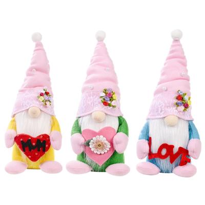 China Faceless Happy Mothers Day Sound Doll Gift Ideas Eco-Friendly For Mom Mothers Day Dwarf Doll Ornament for sale