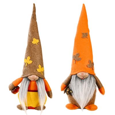 China Gnome Autumn Dwarf Decoration Faceless Doll Stuffed Thanksgiving Ornaments Home Eco-Friendly Autumn Decorations for sale