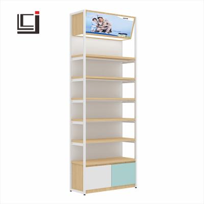 China Maternal and child products show supermarket and store display rack for store maternal and child milk powder display rack for sale