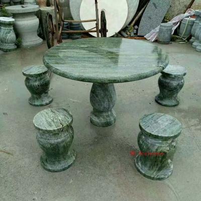 China Modern hot sale garden decoration stone chess table and bench sculpture for sale for sale