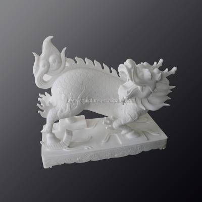 China ORIENTAL home decoration animal statue or unicorn white marble chinese sculpture for sale