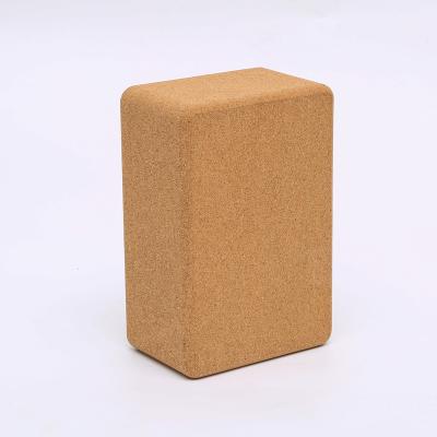 China Comfortable Contoured Edges and 100 Percent Cork Logo Gym Fitness Sport Tool Custom Made Eco-Friendly Cork Yoga Mat Block Non-Toxic for sale