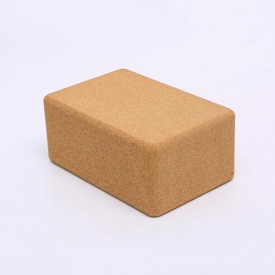 China 100 Percent Cork Wholesale Comfortable Contoured Edges And OEM Customized Fitness Gym Multifunctional Wood Cork Block Yoga for sale