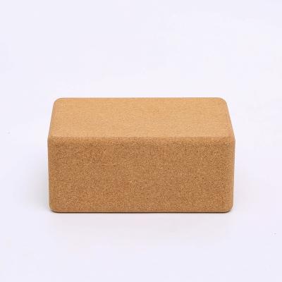 China Comfortable Contoured Edges and 100 Percent High Quality Eco-Friendly Gym Equipment Cork Natural Cork Yoga Block For Sale for sale