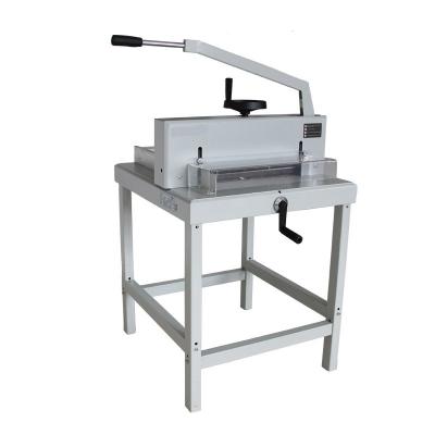 China Home Use 16.9 Inch Heavy Duty Programmable Hydraulic Automatic Paper Cutter Slitter With 60mm Thickness for sale