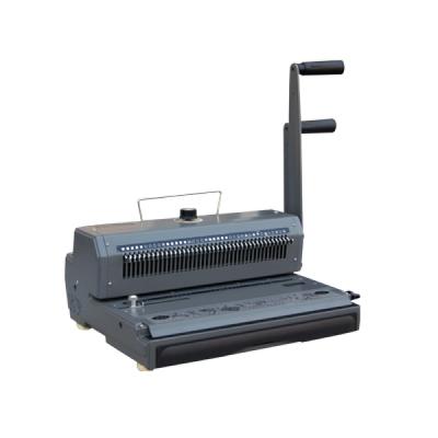 China Double Wire Binding Machine/Wire Binding Machine Hard Plastic High Quality Manual Double Ring Arbitrary Width for sale