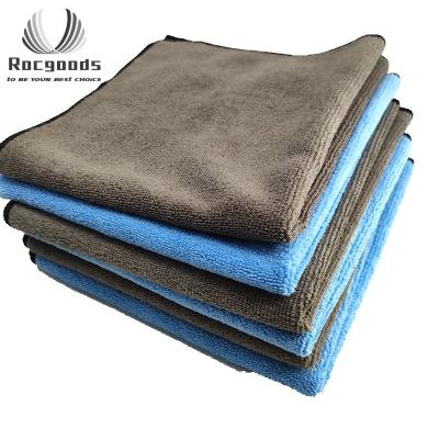 China Car Care Cleaning Roll Mling 30x30/60cm 340gsm Terry Rag Seam Edge David Palmer Microfiber Towel 16x16 Microfiber Car Wash Cleaning Towel Logo for sale