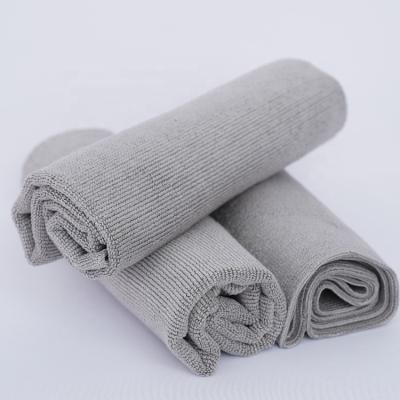 China 80% Polyester 420gsm No Scratch Microfiber Car Wash Cleaning Cloth Pearl Auto Polishing Soft Type Edgeless Towel for sale