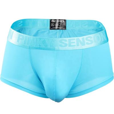 China Breathable Custom Design High Quality Ice Silk Belt Mens Boxer Briefs for sale