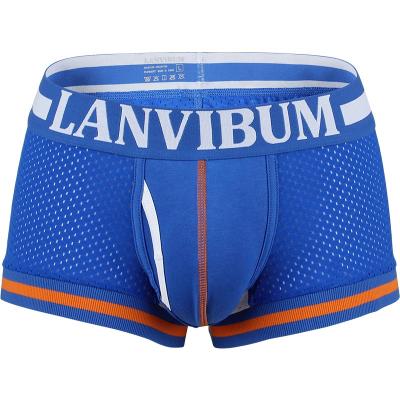 China Breathable Super Soft Comfortable Mesh Fabric Adjustment Waistband Men Nylon Boxers for sale