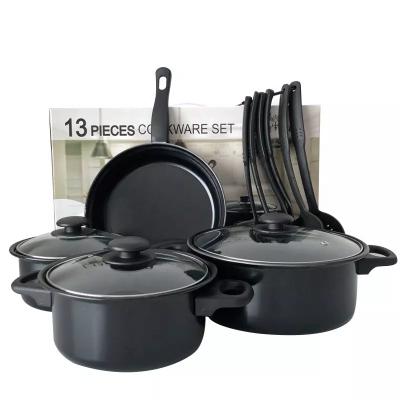 China Sustainable Chinese Supplier Kitchen Cookware Sets Nonstick Frying Pan for sale