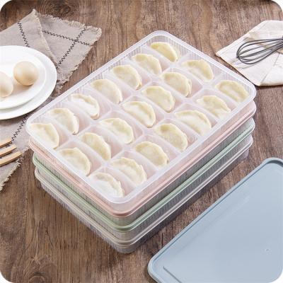 China Sustainable Manufacturer Supplier China cheap dumpling container dumpling storage box plastic fresh keeping box for sale