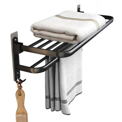 China Sustainable MU hot sales Low Price Of Brand New Towel Rack Bathroom Storage Wall-mounted Towel Rack for sale