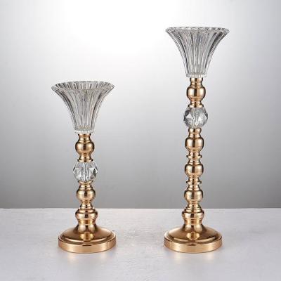 China Wedding decoration High Quality Good Price Tall Vases For Centerpieces Wedding Metal Vases For Wedding Centerpieces Tall Glass Vases for sale