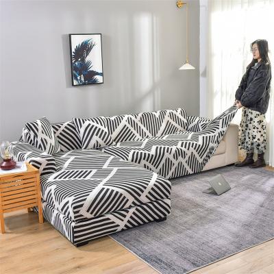 China Modern High Quality Elastic Sofa Cover Stretch Recliner Sofa Slipcover 3 5 7 Printed Sectional Sofa Seat Covers for sale