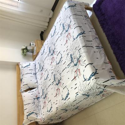 China Anti-Static Promotional 3-piece bed sheets designers bed sheet sheets and pillowcase set for sale