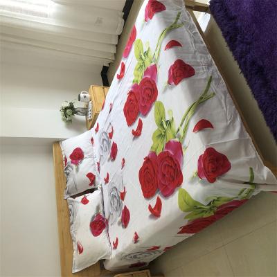 China Anti-Static Hot New Products cotton bed sheets bed sheet set king flower sheets and pillowcase set for sale