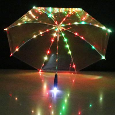 China Modern Professional manufacturer transparent led umbrella color transparent umbrella transparent umbrella with light for sale