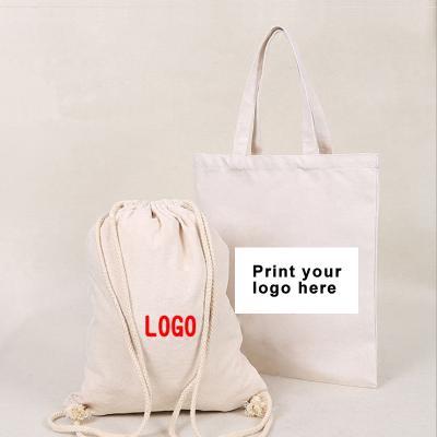 China High Quality Eco-friendly Yunxi Logo Printing Customized Canvas Shoulder And Drawstring Promotional Bag for sale