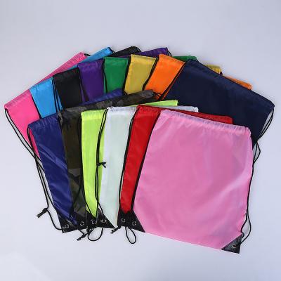 China Eco-Friendly Promotional Drawstring Gym Bag Eco-Friendly Nonwoven Drawstring Bag Fashion Eco-Friendly Custom Logo Sport Nylon Backpack for sale