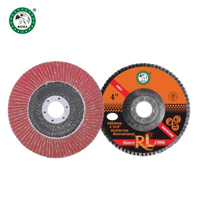 China For High Quality T27 Iron Metal 7 Inch Hot Seller Abrasive Red Calcined Fin Polish Disc for sale