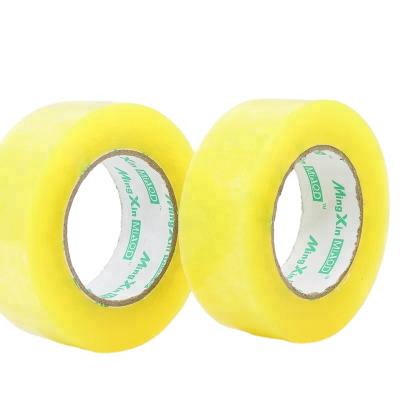 China ANTISTATIC Transparent Clear Acrylic Yellowish BOPP Wrapping Tape for sale