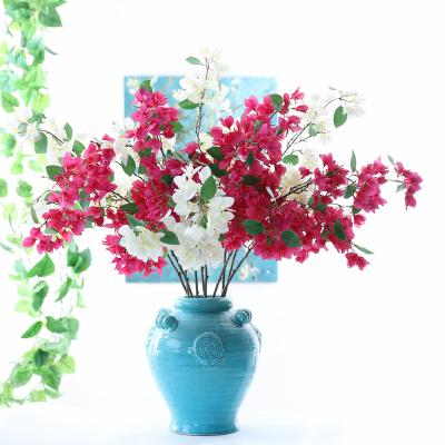 China Life Like Plum Blooming Wholesale Artificial Fake Triangle Bougainvillea for sale