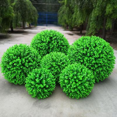 China Nature Artificial Grass Ball Plant Chlorophytum Wall Mounted Garden Ceiling Living Room Indoor Outdoor Decoration Hanging for sale