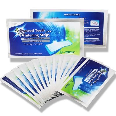 China Wholesale Home Use Teeth Whitening Strips Dry Mint Black 14 Packs 8%PAP+Activated Carbon for sale