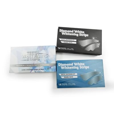 China Advanced Whiting Logo White Teeth Whitening Strips Custom Home Use Private Label for sale