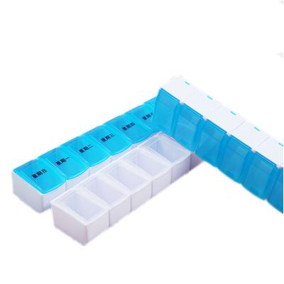 China High Quality Eco-friendly Promotion Gift Mulit-color Weekly Pill Organizer For Travel for sale