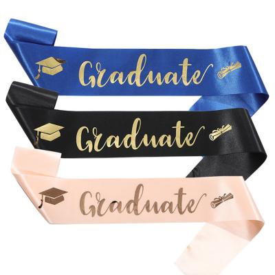 China College Graduation 2023 College Graduation shoulder Strap Party Gold Stamping Etiquette Belt I Graduated Sash Photo Props Party Decoration for sale