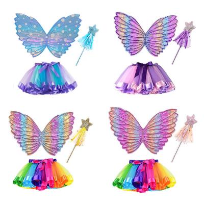 China Party Dress up Halloween Princess Costume Angel Wings Baby Butterfly Fairy Wings Dress for Little Girl Party Dress Up Party Decoration for sale