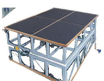 China Brechende Glastabelle, Luft-Floatglas, das Tabelle, pneumatische brechende Glastabelle bricht zu verkaufen