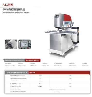 China Elektronische de Boringsmachine van het Schaalglas, Glasgat die tot Machine maken Één As Te koop