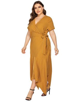 China Washable Spring Ladies Girls Dress Plus Size Women Casual Outfits For Fat for sale