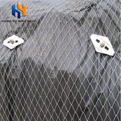 China Corrsion resistance passive slope protection ROCKFALL HEAVY DUTY MESH in fiberglass mesh for sale