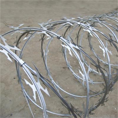 China Safety High Quality Diamond Galvanized Razor Wire Mesh For Sale for sale