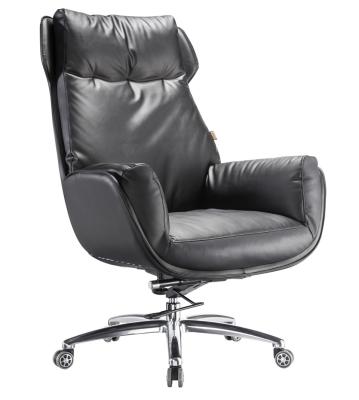 China Ergonomic (height) adjustable design leisure adjustable presdent executive functional chairs with cowhide leather for office for sale