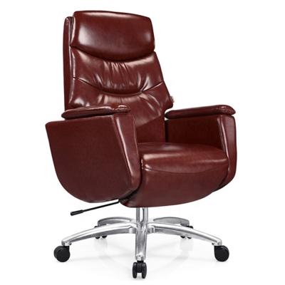 China Comfortable Leather Office Reclining Swivel Chair Fine Workmanship Best Antique Design for sale