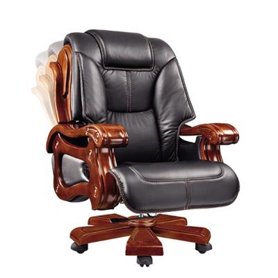 China Traditional Most Comfortable Executive Office High End Leather Chair With Wheels For Chair Boss for sale