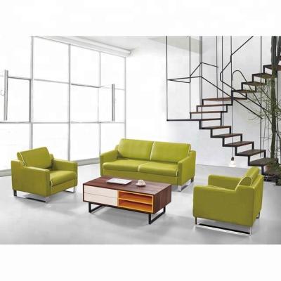 China Modern Green Home 3 Seater Sofa 113 Modern Green Leather Office Reclining Sofa for sale