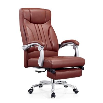 China Environment Friendly Commercial Furniture Leather Office Chair Lift 180 Degree Reclining Chair for sale