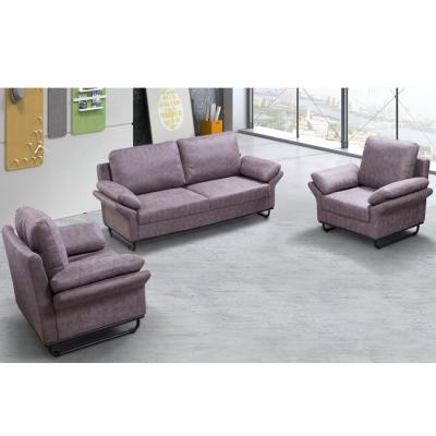 China Eco-friendly Modern Sofa Furniture Foshan Genuine Leather Nubuck Leather Sofa Sets Home Living Room Manufacturer And Fabric for sale