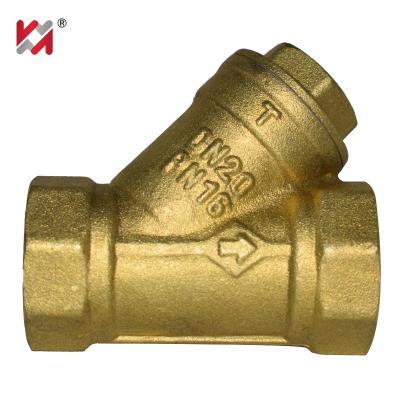 China High Quality General China PN16 Y Type G04 Brass Internal Filter Thread Brass Filter Y For Water Filter for sale