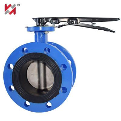 China Double Pipe Flange Butterfly Valve Cast Iron Butterfly Valve PN10/PN16 Pressure Butterfly Valve for sale